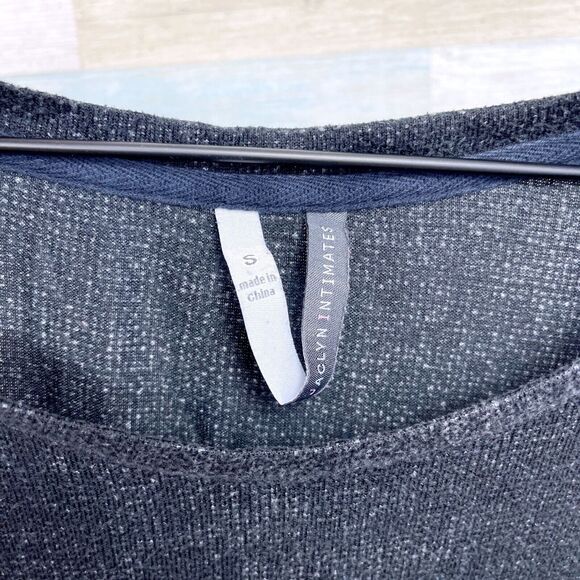 Jaclyn Intimates Pouch Pocket Pajama Dress Gray Soft Stretchy Womens Small - Picture 6 of 7